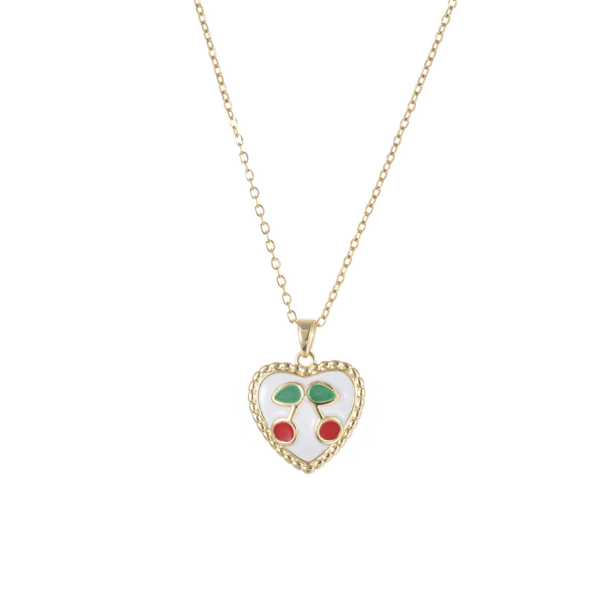 Wholesale Cherry necklace titanium steel clavicle chain